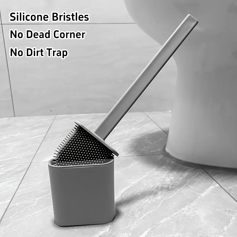 Brush Bristle Set - Sikat Toilet Anti Bocor Dengan Alas