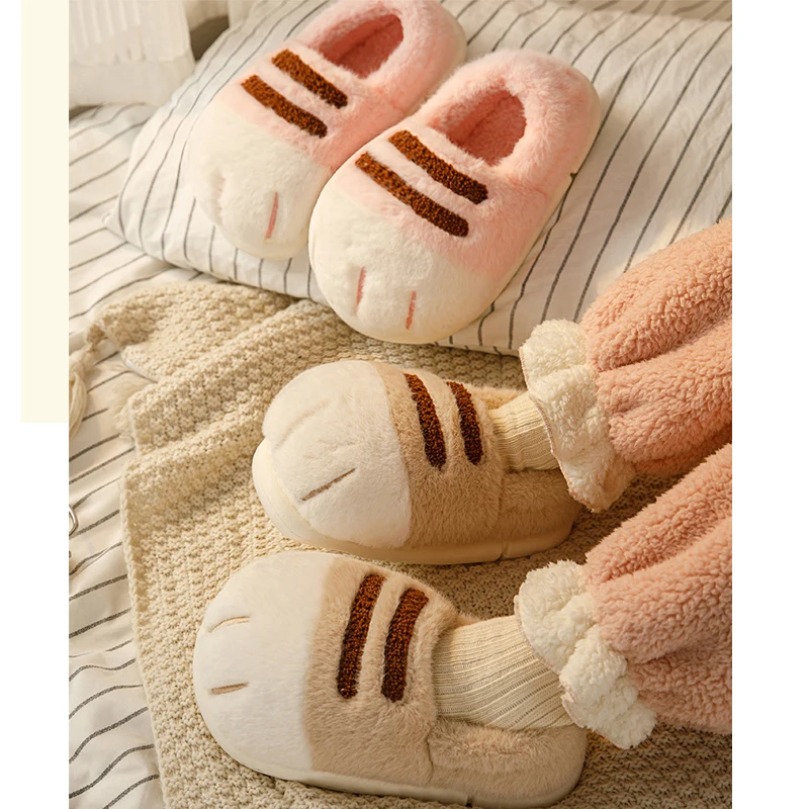 Sneaker Care Set - Sandal Fuzzy Rumah Wanita Musim Dingin
