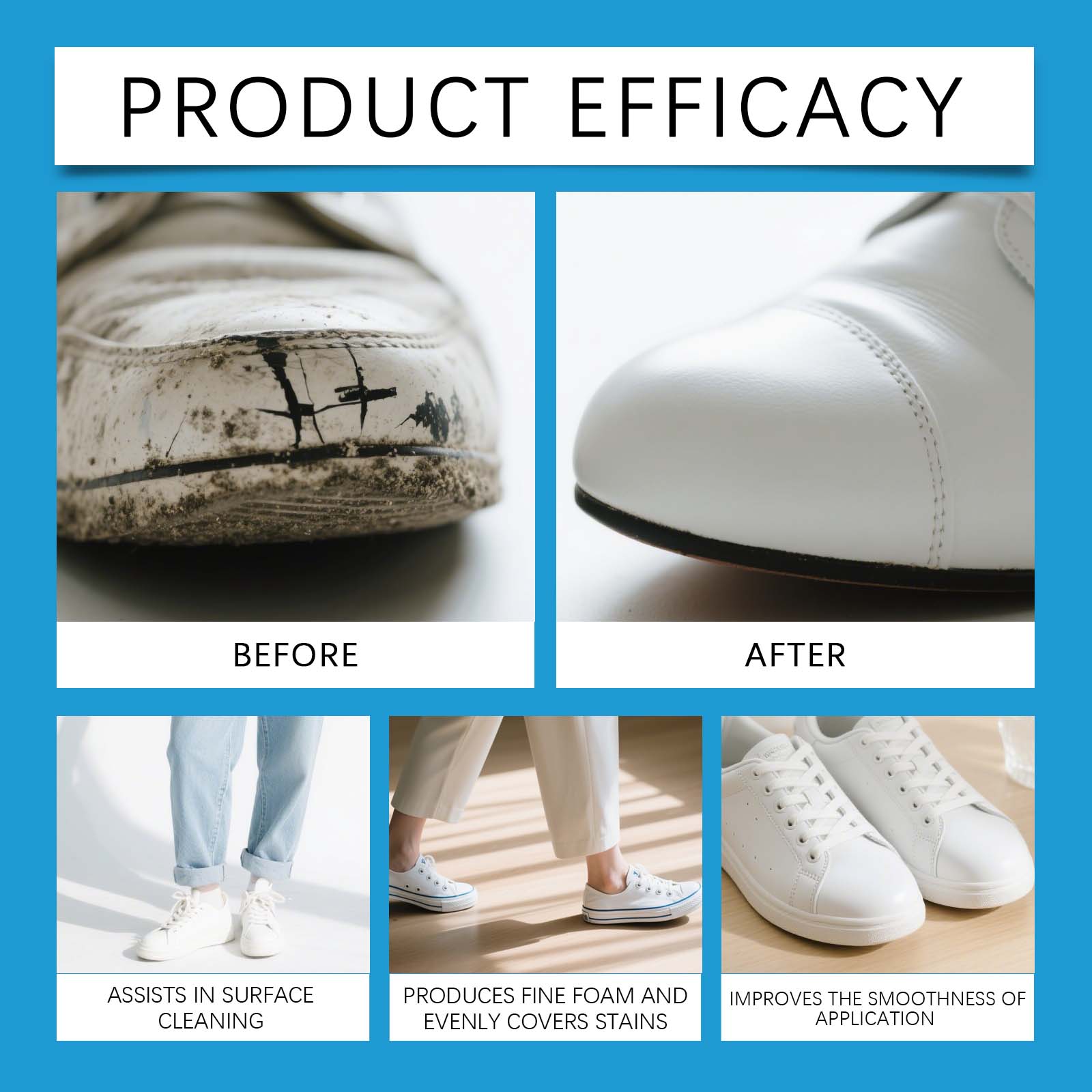 Krim Pembersih Sepatu Putih Pe - Sneaker Care Products ulasan dan harga