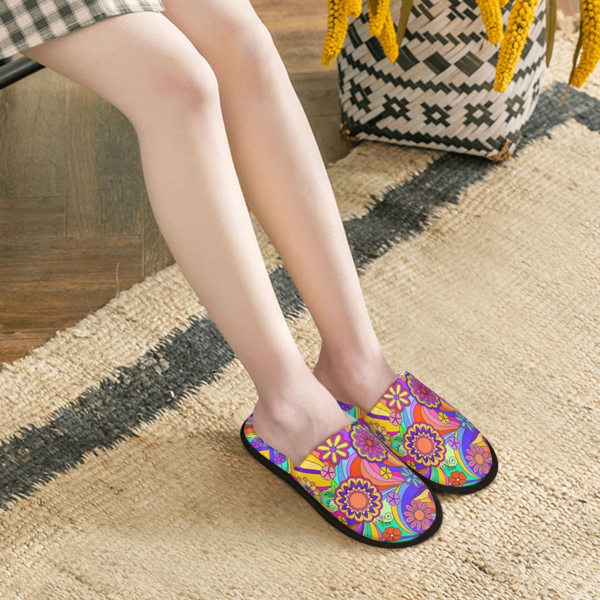 Sandal Rumah Wanita Motif Bung - Insole Memory Foam ulasan dan harga