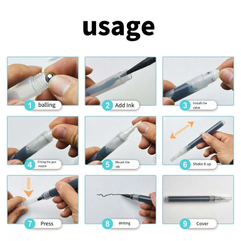 6 Buah Pena Kuas Kosong Bening - Midsole Marker Paint ulasan dan harga